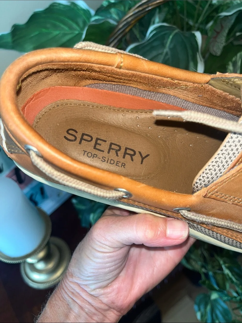Sperry Men’s Tan Leather Classic 2-Eye Boat Shoes Men’s 9 Wide